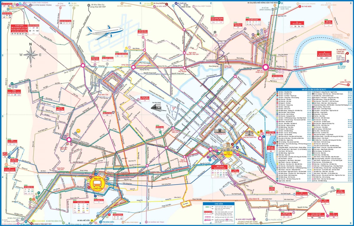 ho chi minh city bus 지도