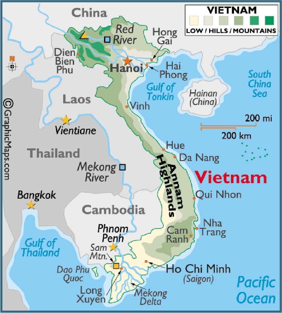 지도에 saigon