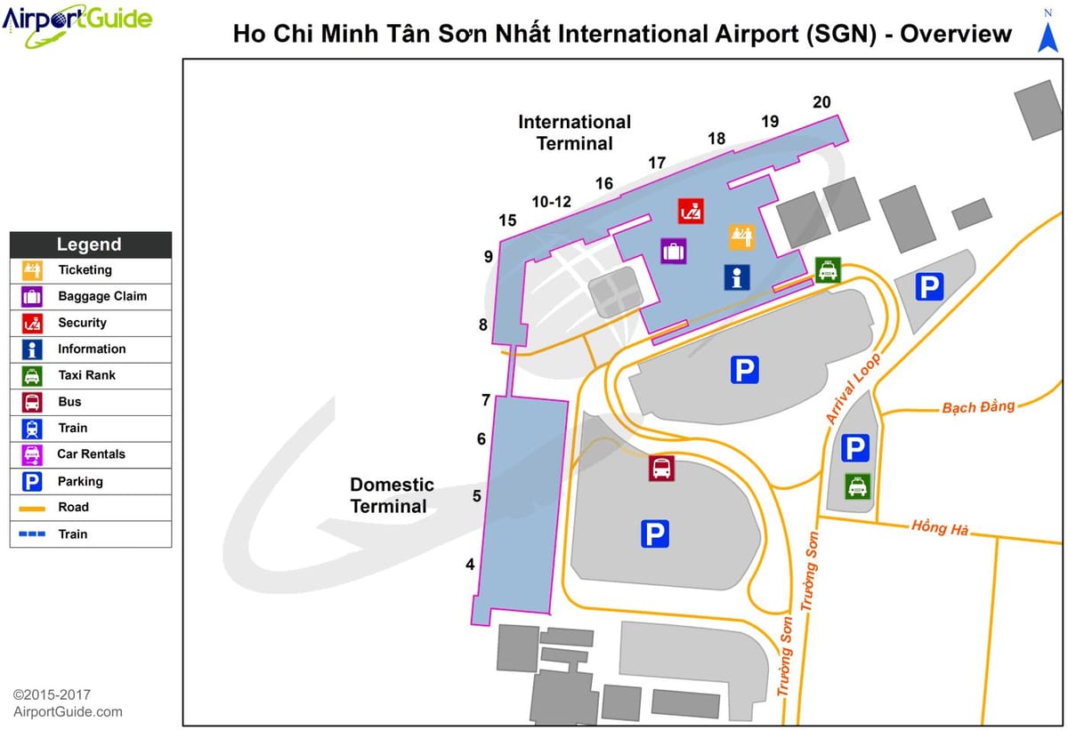 tan son nhat international airport 지도