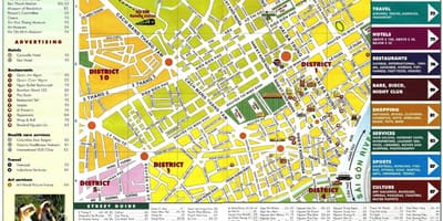 지도 ho chi minh 베트남