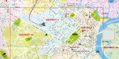 지도 관광 ho chi minh city district1