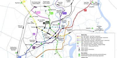 Ho chi minh city metro 지도