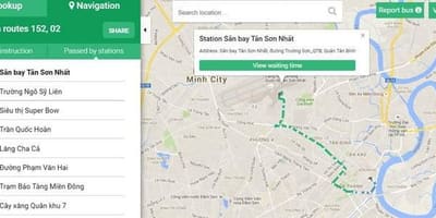 지도 ho chi minh bus route152